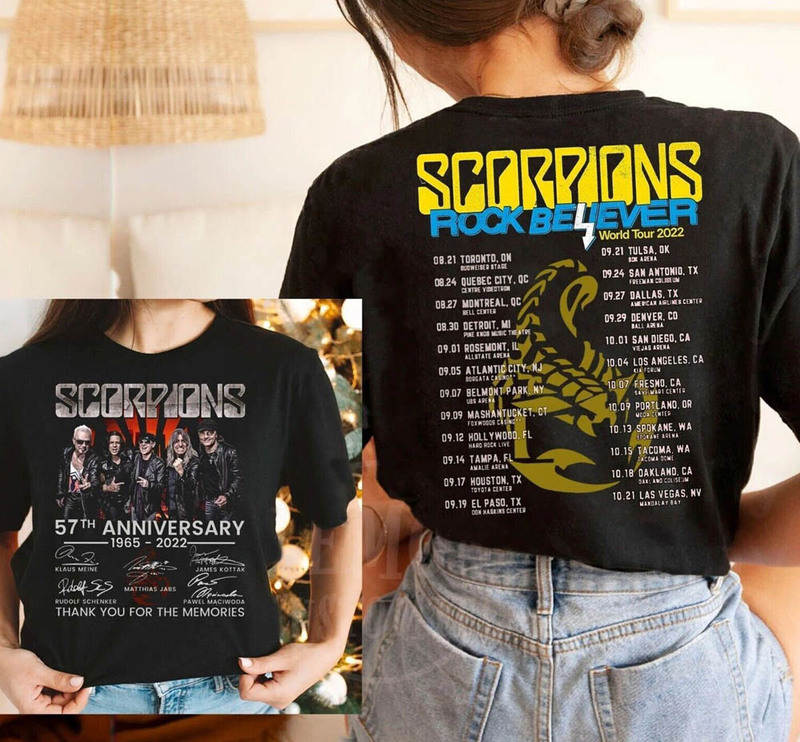 Scorpions Rock Believer World Tour 2023 Shirt