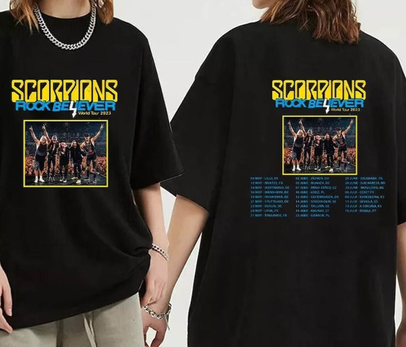 Scorpions The Europe Leg Of The 2023 Rock Believer World Tour Shirt