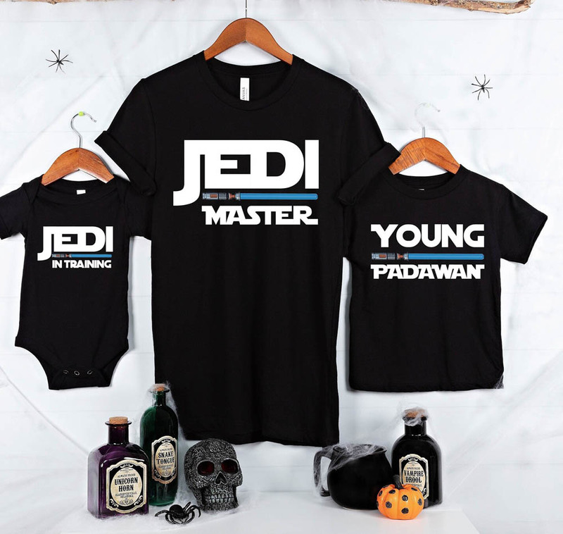 Jedi Master Young Padawan Disney Funny Matching Shirt