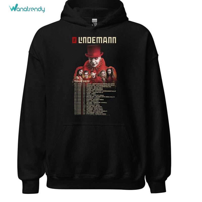 A Lindemann Tour 2024 Sweatshirt , Retro Rammstein Band Shirt Long Sleeve
