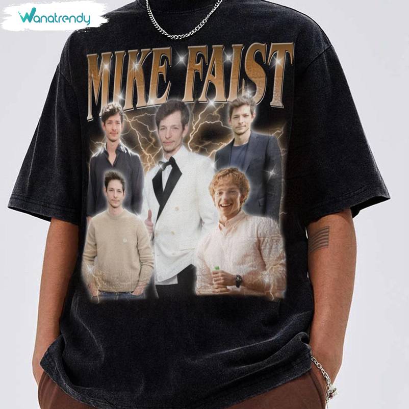Mike Faist Must Have Shirt, Trendy Film Crewneck Long Sleeve