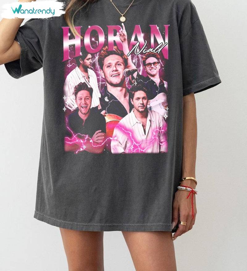 Niall Horan 90s Vintage Shirt, Unique 2024 Tour Crewneck Long Sleeve