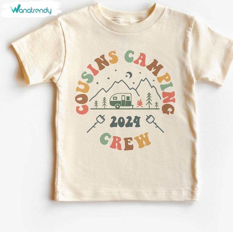 Summer Camping Sweatshirt , Comfort Cousins Camping Crew Long Sleeve Tee Tops
