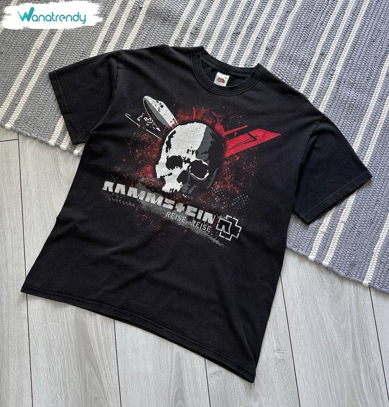 Vintage Rammstein Band Shirt, Music Inspirational Tee Tops Crewneck