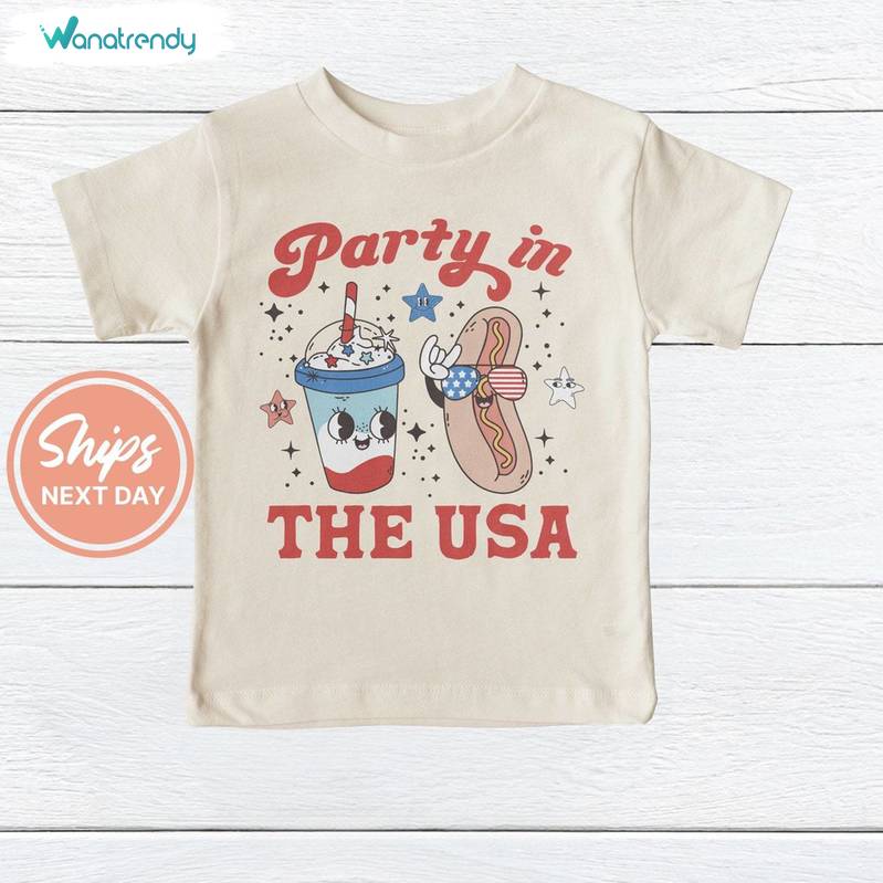 Comfort Party In The Usa Shirt, Must Have Independence Day Unisex Hoodie Short Sleeve