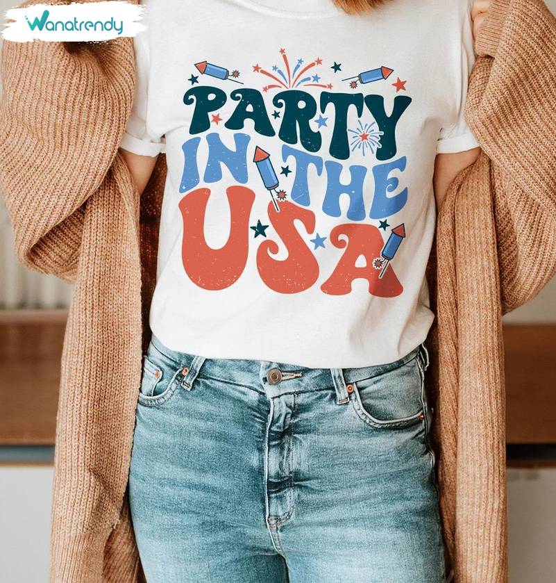 Must Have Memorial Day Short Sleeve , Comfort Party In The Usa Shirt Long Sleeve