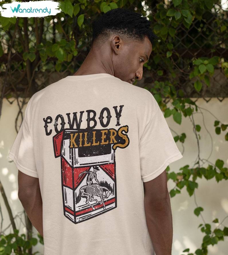 Trendy Cowboy Killer Rodeo 90s T Shirt, New Rare Marlboro Cowboy Shirt Short Sleeve