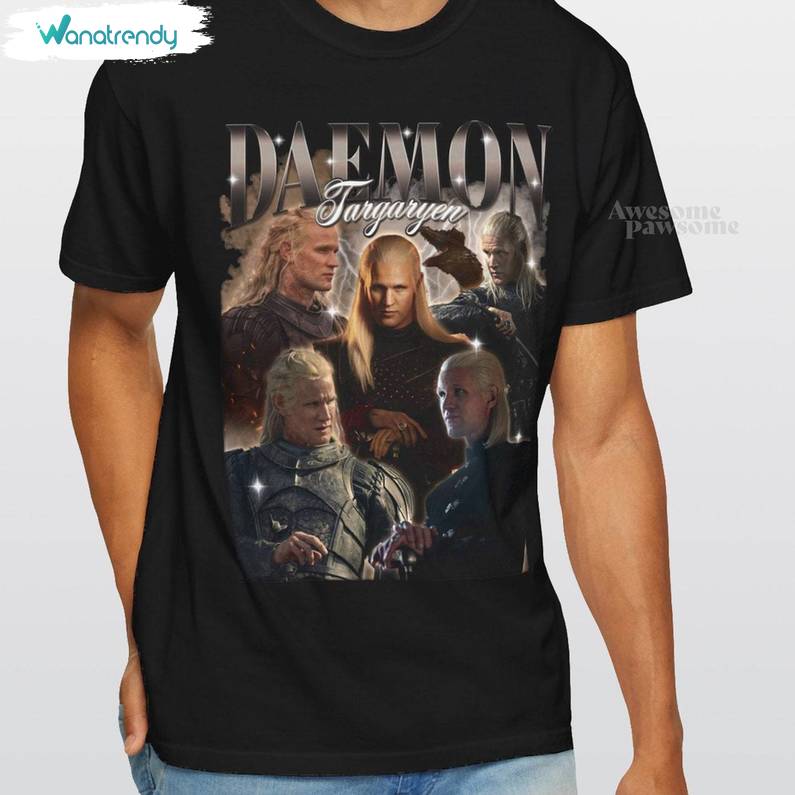 Daemon Targaryen Limited Shirt, House Of The Dragon Short Sleeve Crewneck