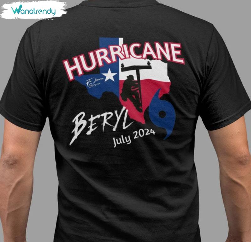Hurricane Beryl Texas Shirt, July 2024 Hurricane Long Sleeve Tee Tops