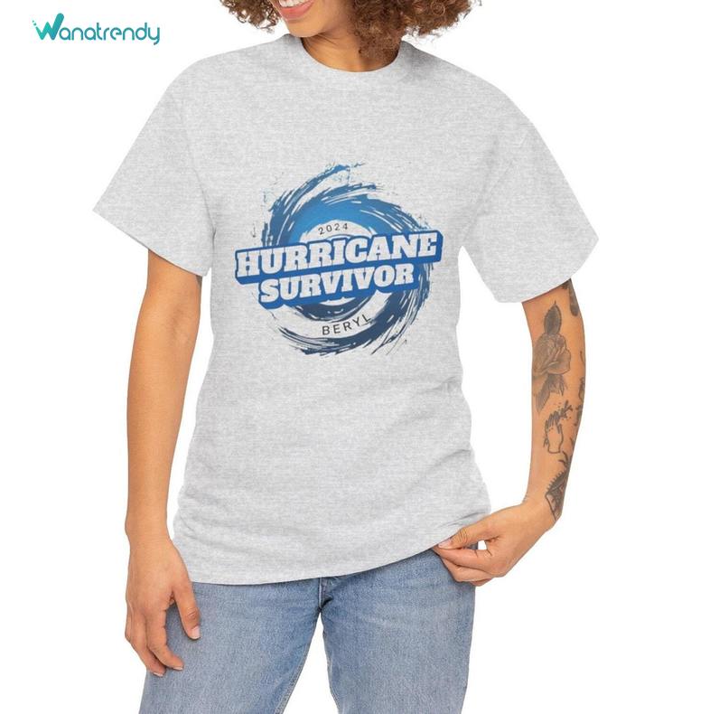 Hurricane Beryl Survivor Shirt, Unique Street Style T-Shirt Hoodie