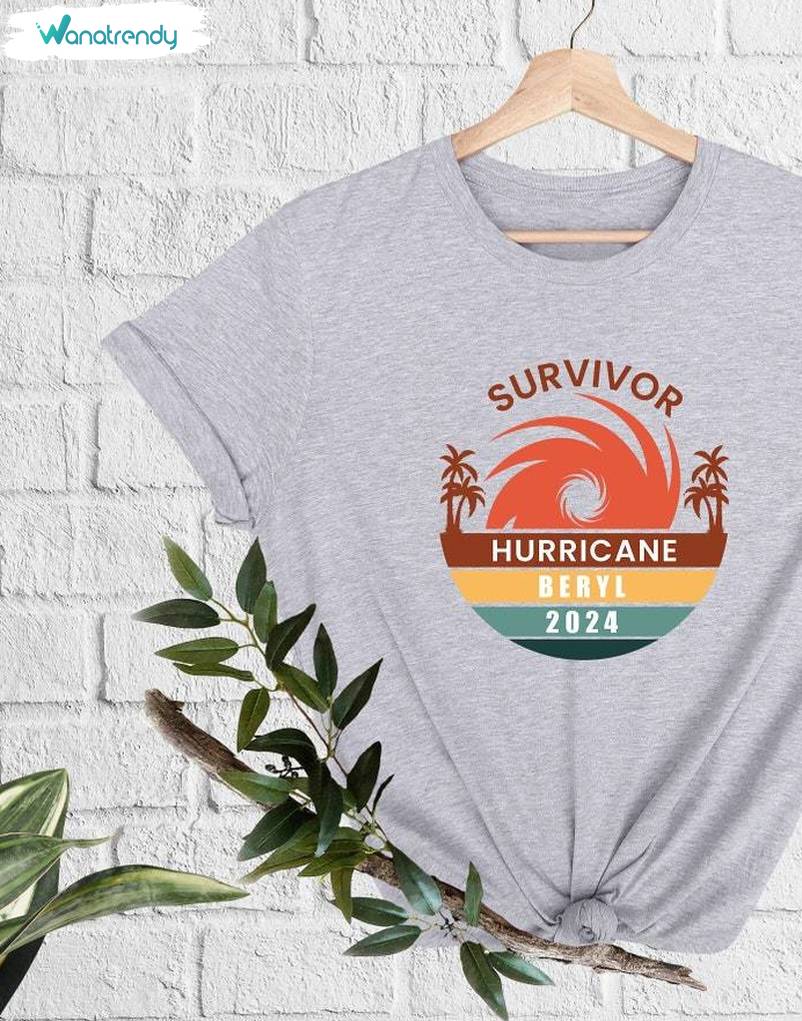 Survivor Hurricane Beryl 2024 Shirt, I Survived Beryl Storm Tanktops T-Shirt