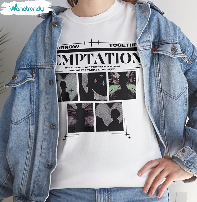 Temptation Tomorrow X Together Txt Shirt, The Name Chapter Crewneck Short Sleeve
