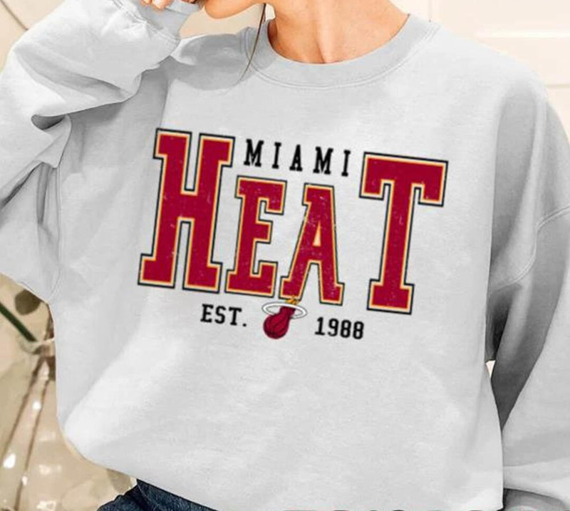 Vintage Miami Heat Basketball Shirt For Sport Lover
