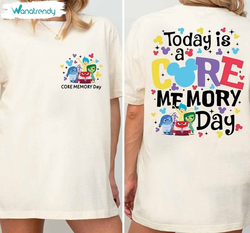 Inside Out 3 Today Is A Core Memory Day Shirt, Colorful Movie Tee Tops Sweatshirt