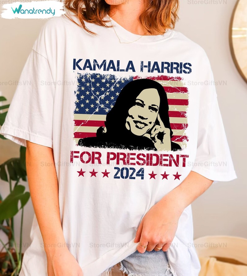 Trendy Quote Kamala Harris Shirt, The First But Not The Last Crewneck Tank Top