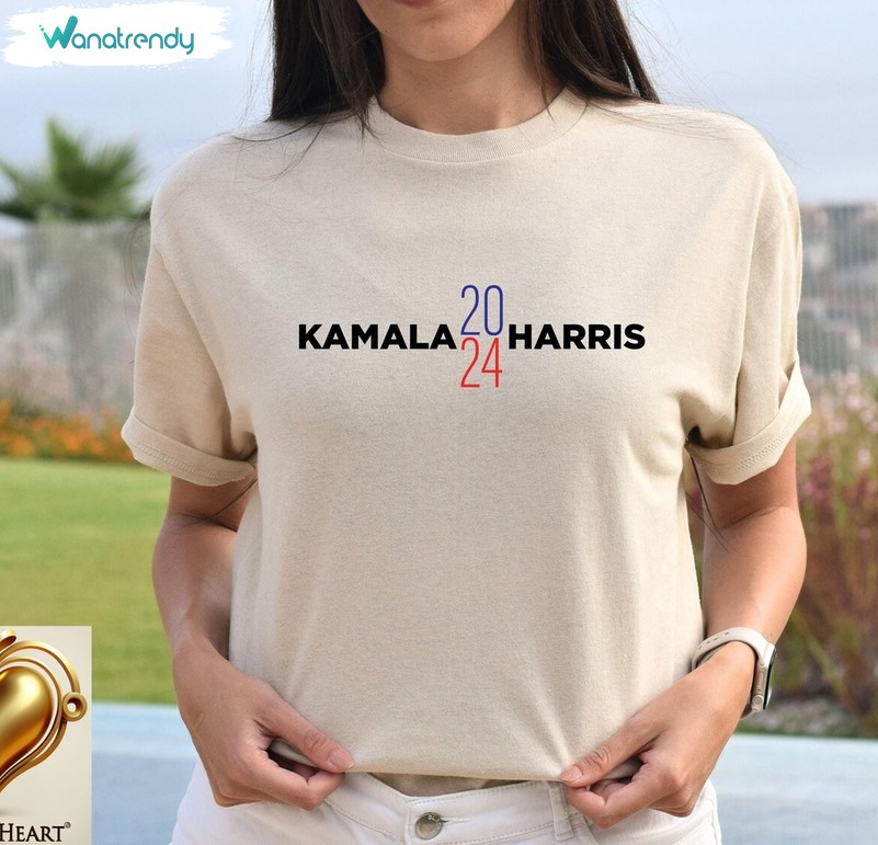 Aesthetic 2024 Kamala Harris Shirt, Unique Long Sleeve Tee Tops For Friends
