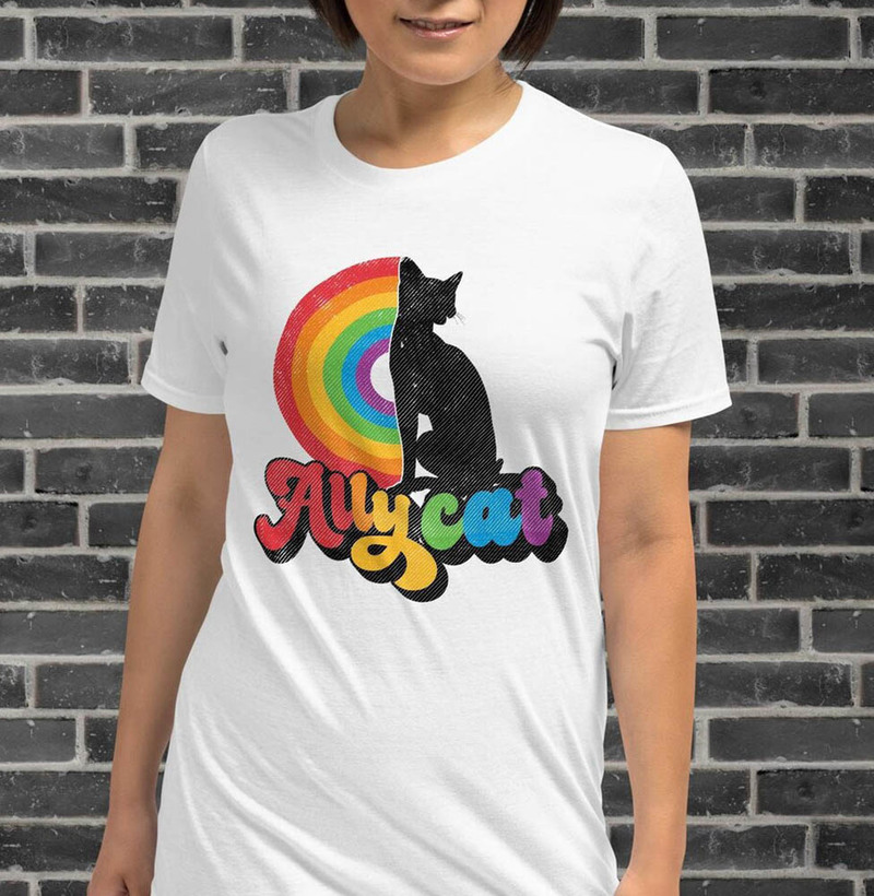 Pride Ally Cat Lgbt Pride Ally Shirt