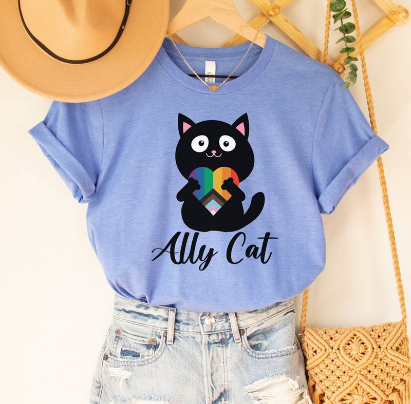 Lgbtq Ally Pride Ally Cat Shirt