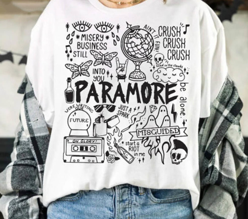 Paramore Doodle Art Album Lyric Shirt