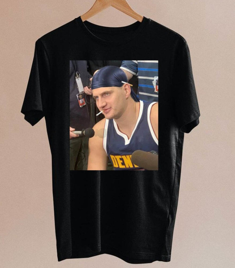 Jokic Meme With Cigarette Denver Basketball Team Classic Shirt