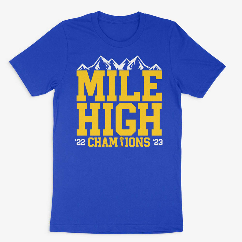 Nuggets Mile High Champions 2023 Moutain Shirt