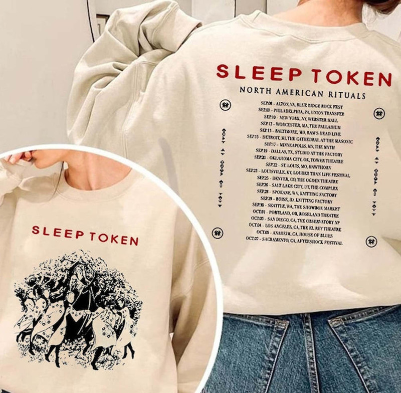 Limited Sleep Token North America Rock Tour 2023 Shirt
