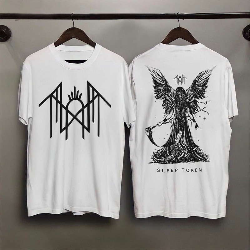 Sleep Token Reaper Angel Rock Music Band Shirt Cool Design
