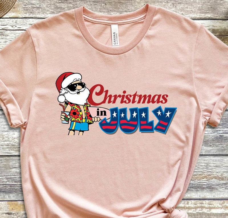 Christmas In July Tropical Summer Shirt