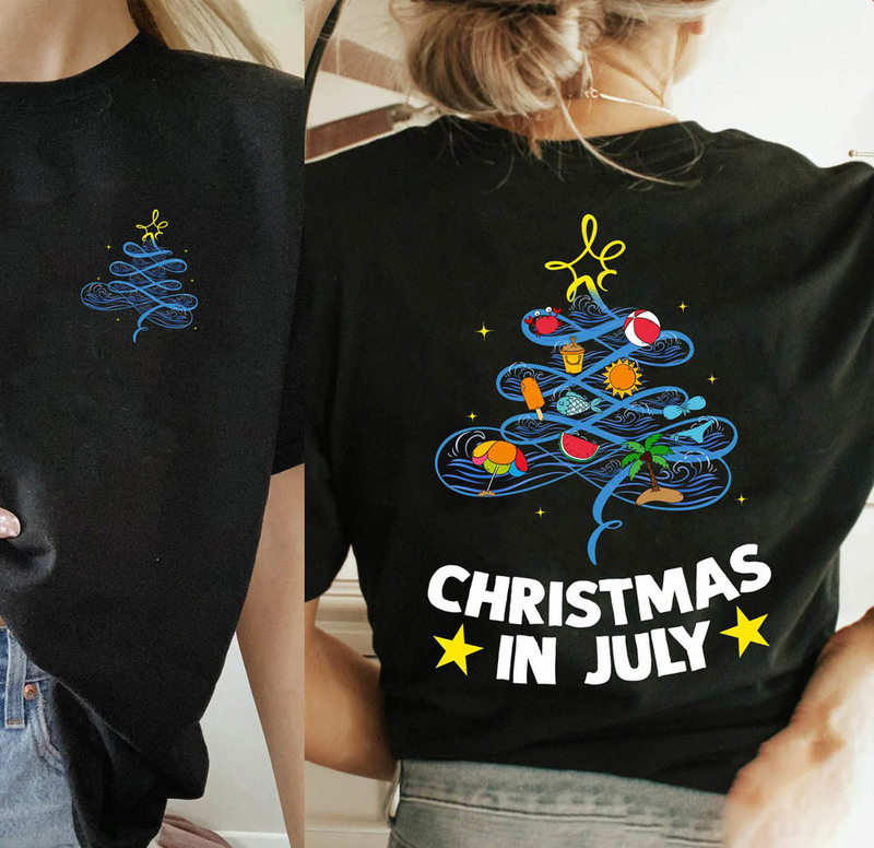 Christmas In July At The Beach Summer Shirt