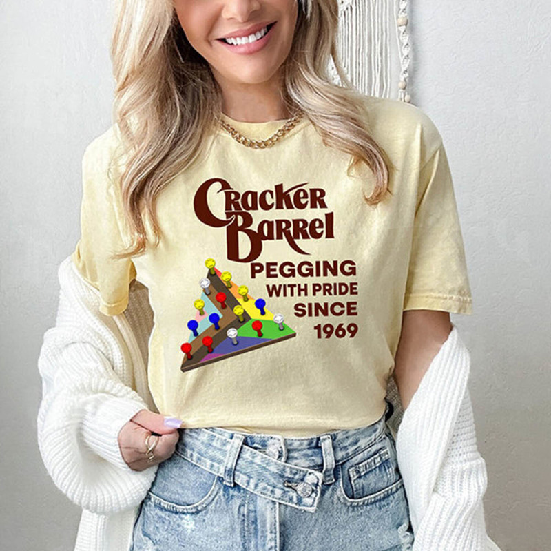 Pegging With Pride Cracker Barrel Trendy Sweatshirt, Unisex Hoodie