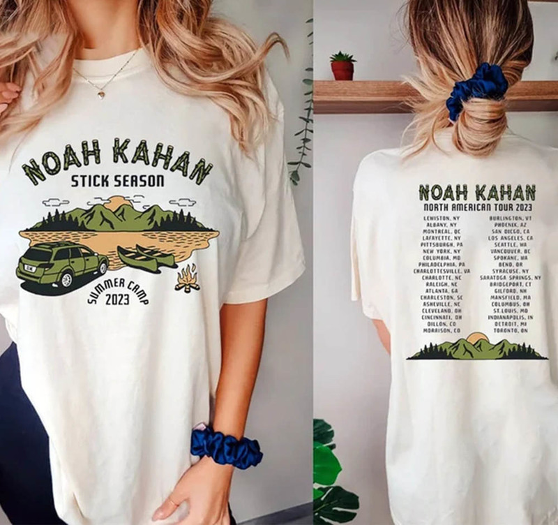 Noah Kahan Stick Season 2023 Tour Shirt, Pop Music Trendy Tee Tops Short Sleeve