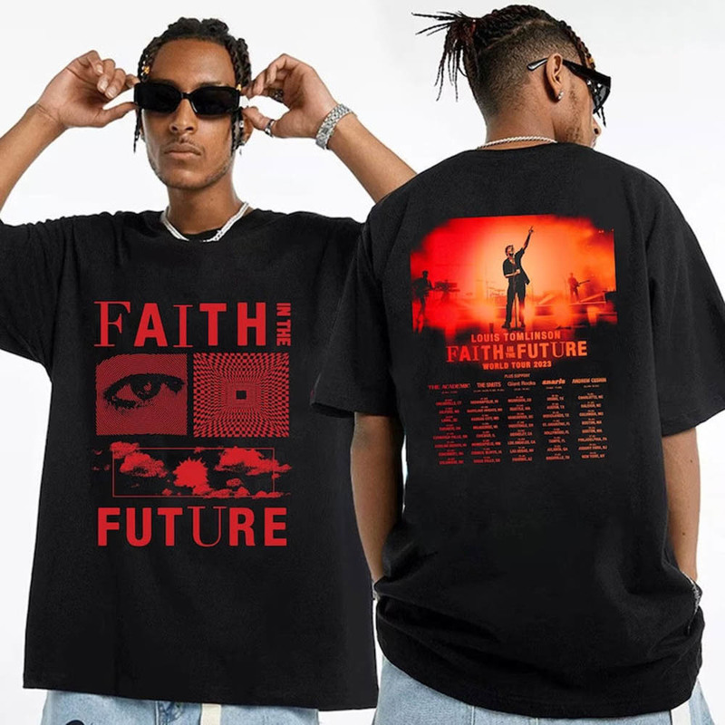 Faith In The Future World Tour 2023 Shirt, North America Louis Tomlinson Short Sleeve Tee Tops