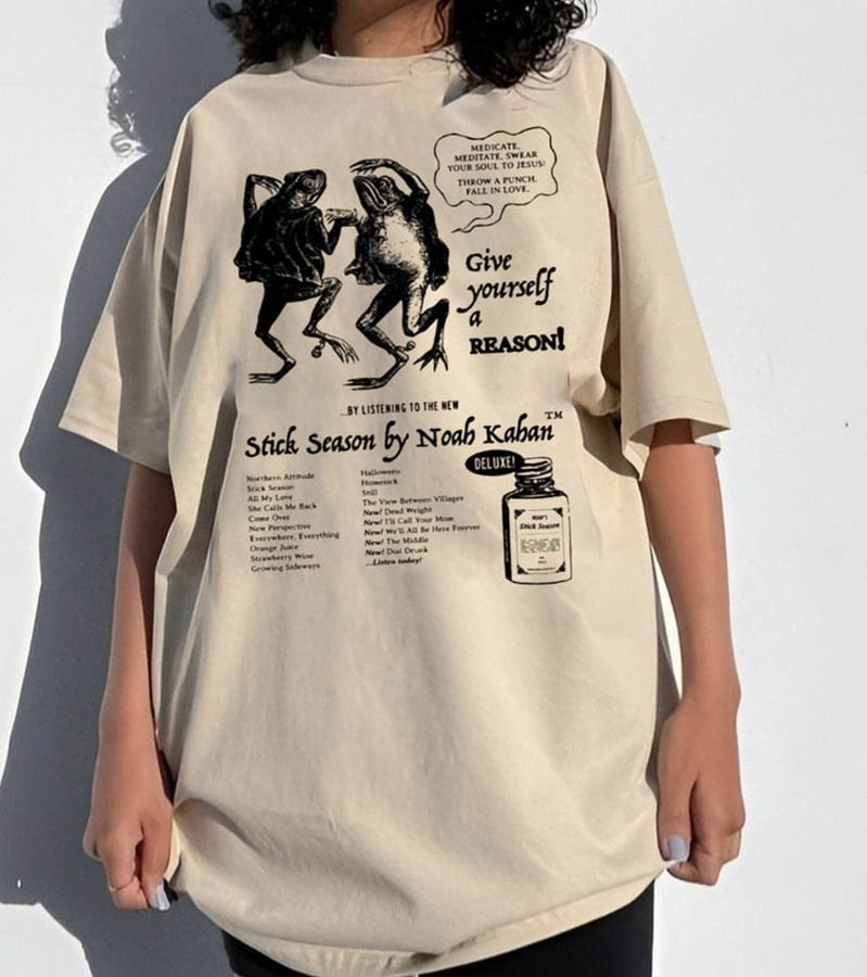 Vintage Stick Season 2023 Shirt, Noah Kahan Folk Funny Unisex T-Shirt Crewneck