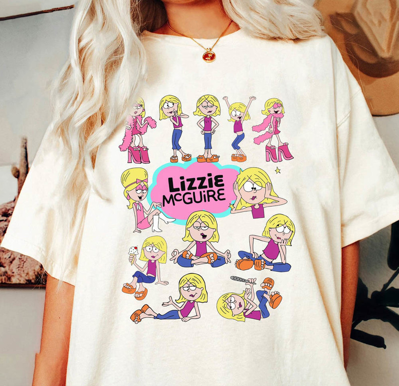 Lizzie Mcguire Retro Shirt, Cute Emotions Of Lizzie Mcguire Tee Tops Unisex T-Shirt