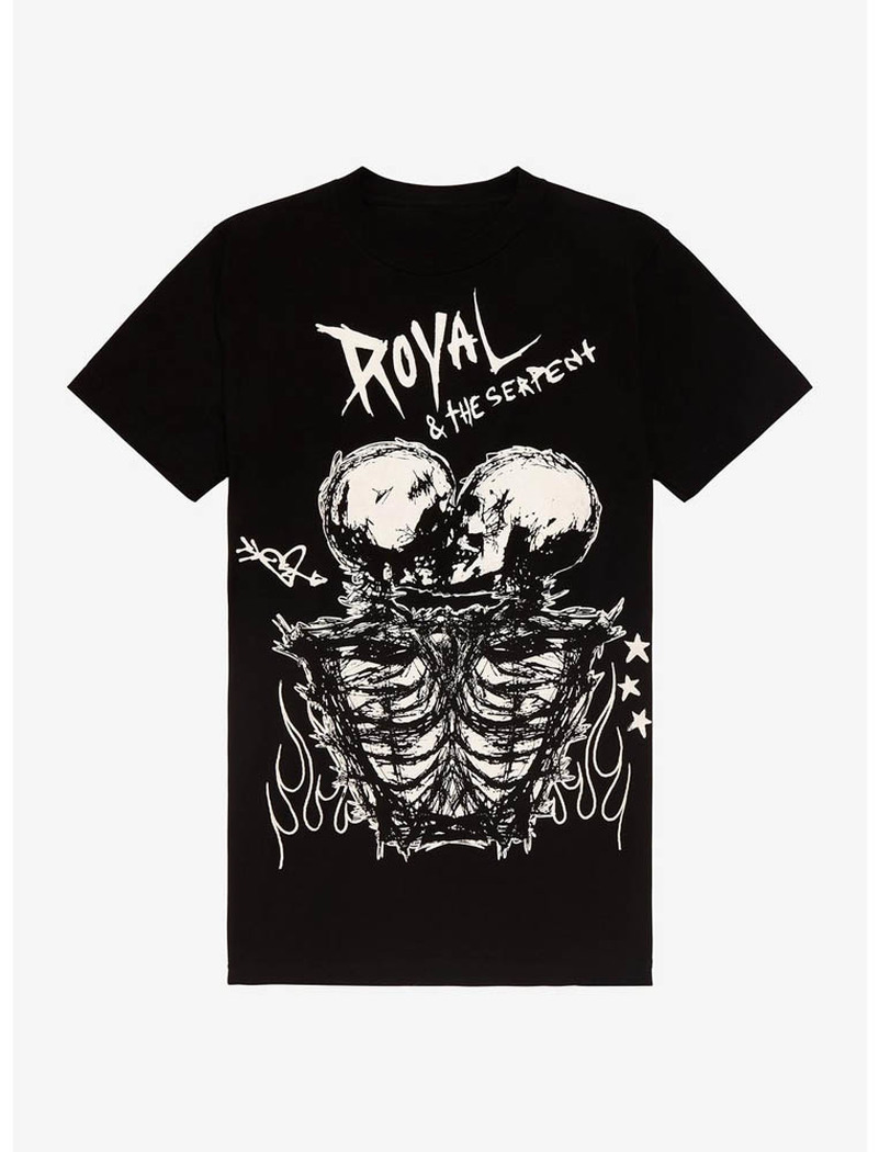 Royal And The Serpent Skeletons Funny Crewneck, Tee Tops