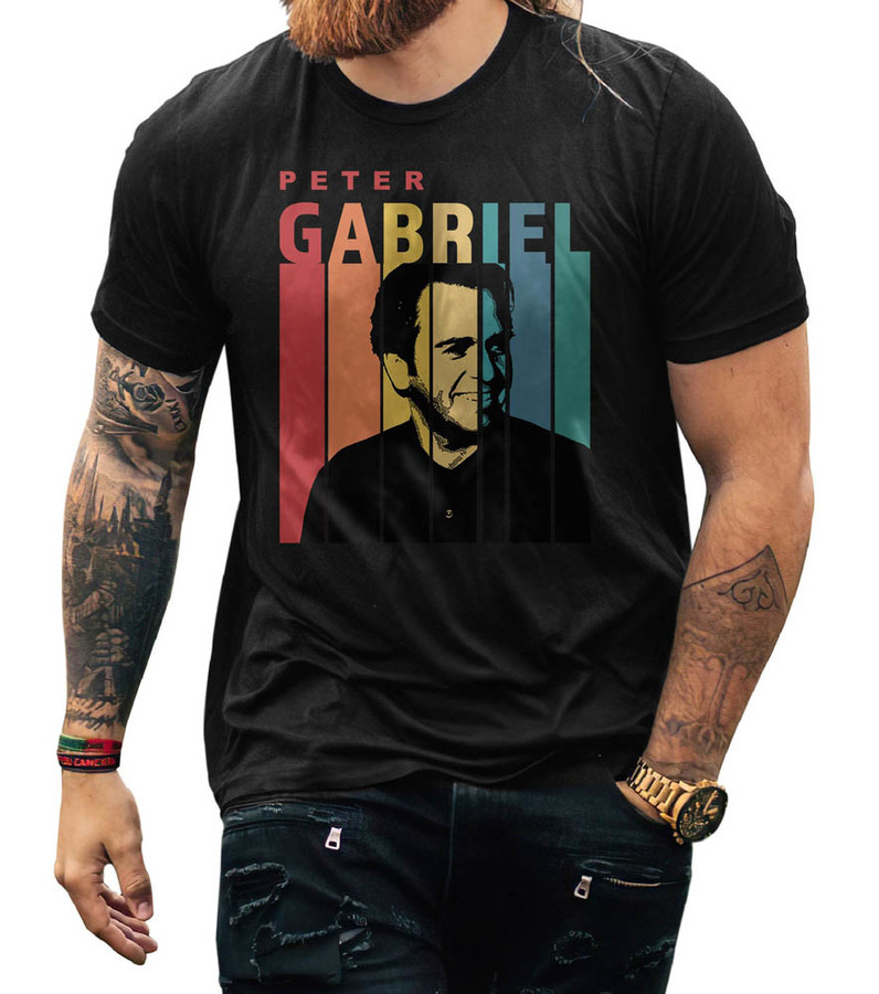 Peter Gabriel Retro Shirt, Vintage Music Crewneck Unisex T-Shirt