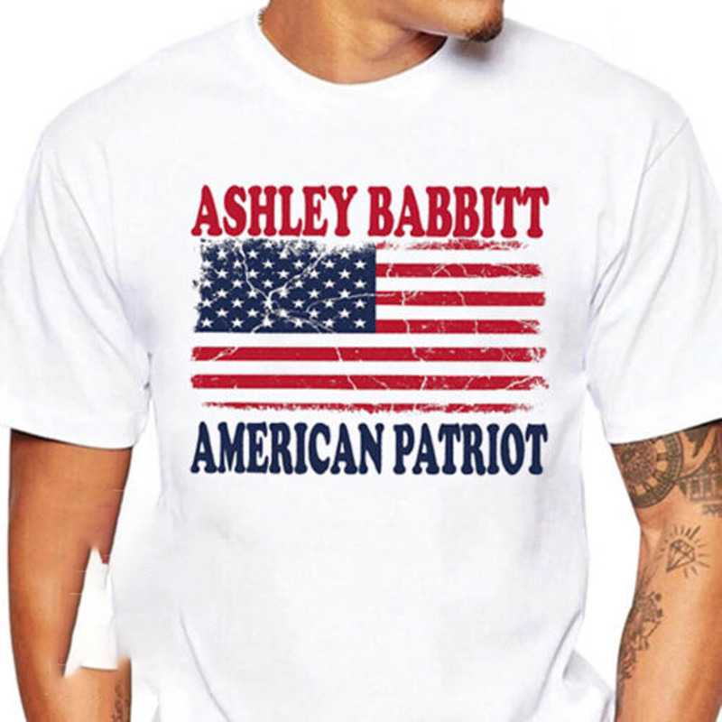 Ashli Babbitt American Patriot Vintage Usa Flag Unisex T-Shirt , Short Sleeve