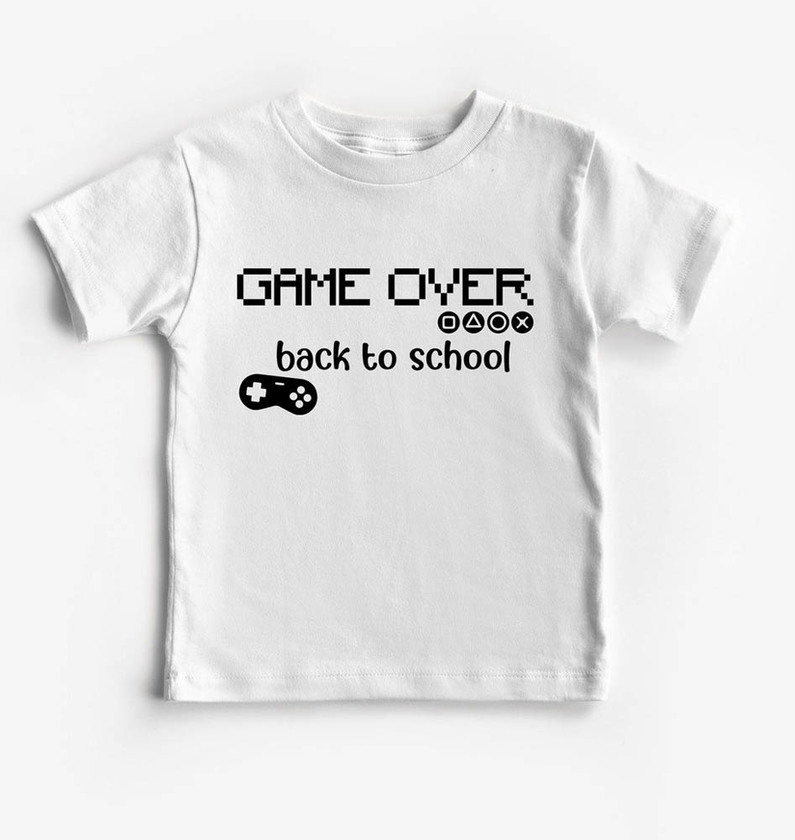 Game Over Back To School Vintage Shirt, Retro Unisex Hoodie Crewneck