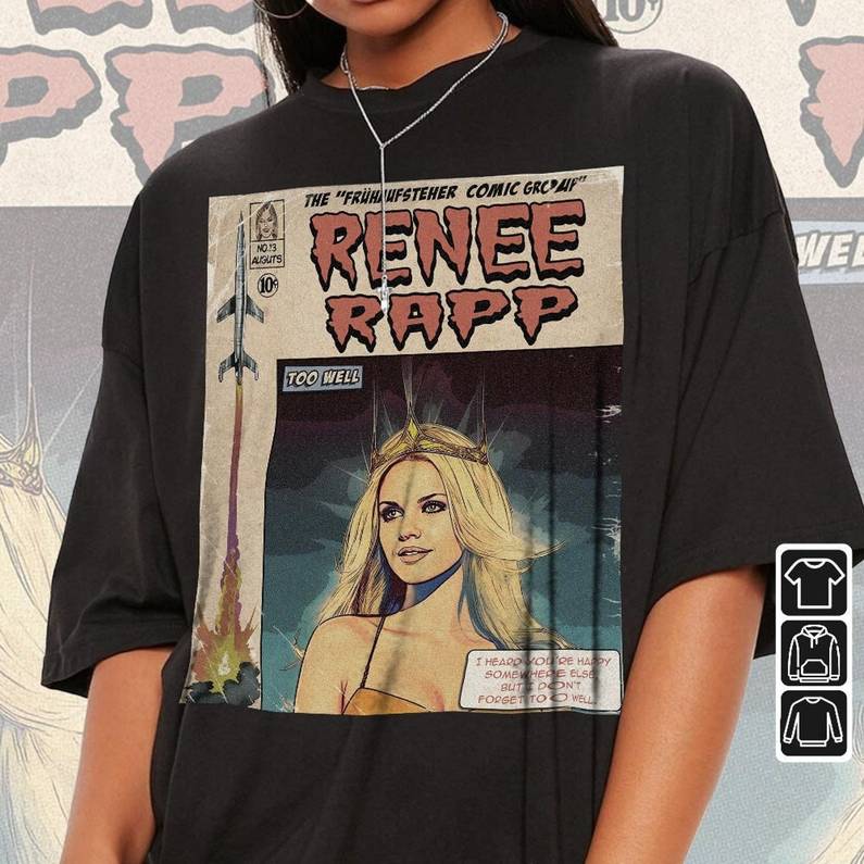 Renee Rapp Comic Vintage Shirt, Book Art Fruhaufsteher Album Unisex T-Shirt Crewneck