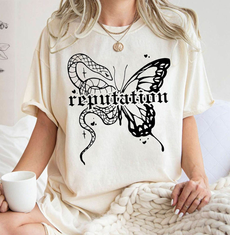 Vintage Taylor Swift Reputation Shirt, Reputation Butterfly Hoodie Crewneck
