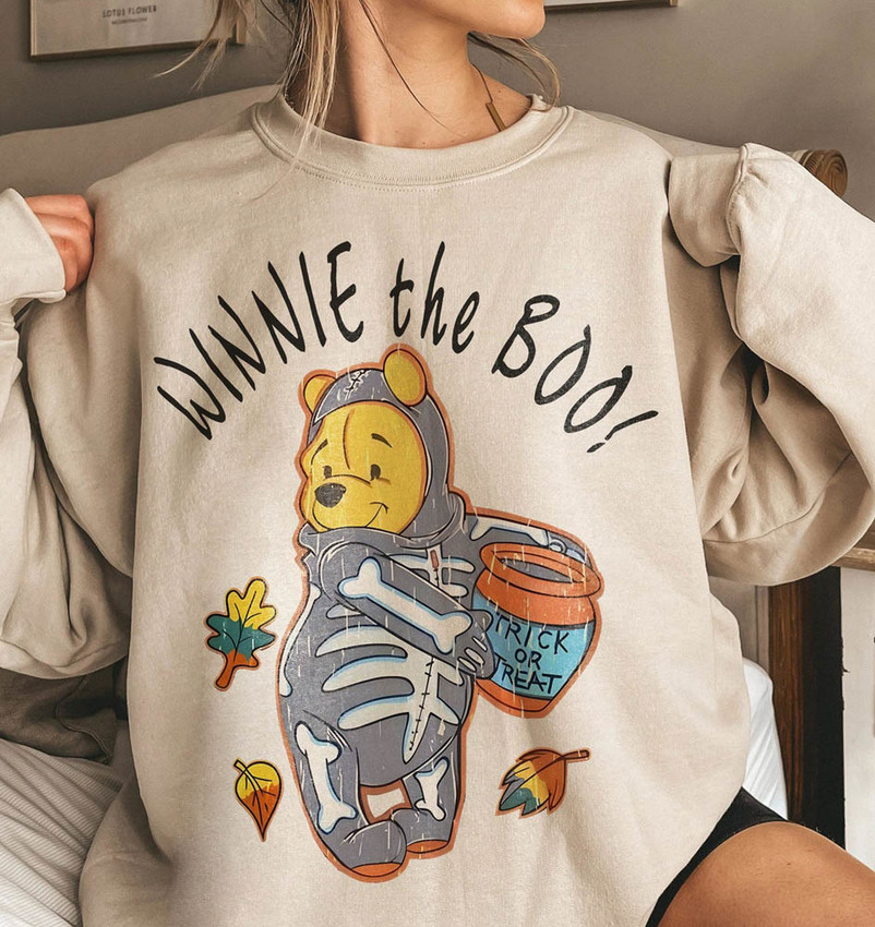 Winnie The Boo Halloween Shirt, Vintage Disneyland Unisex T-Shirt Short Sleeve