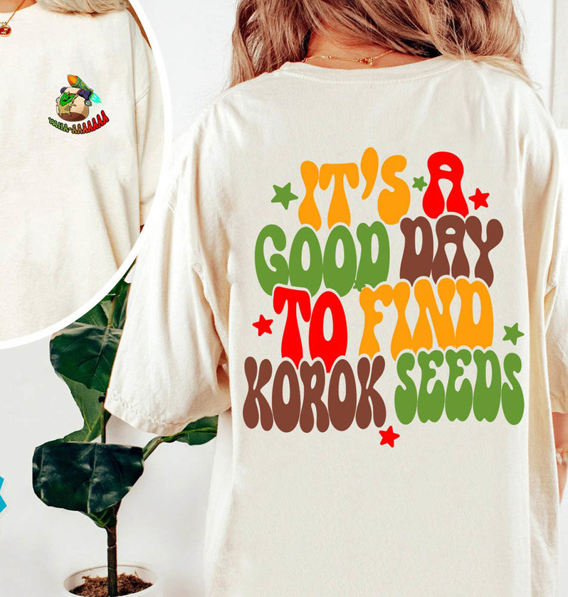 It's A Good Day To Find My Korok Seeds Shirt, Comfort Zelda Koroks Long Sleeve Unisex Hoodie