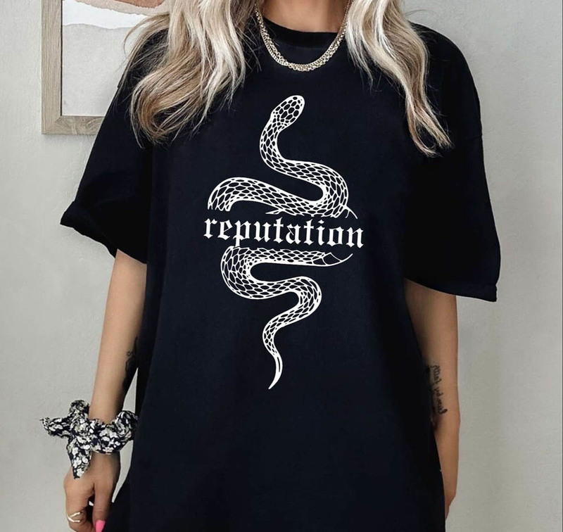 Vintage Reputation Snake Shirt, Rep Snake Short Sleeve Tee Tops