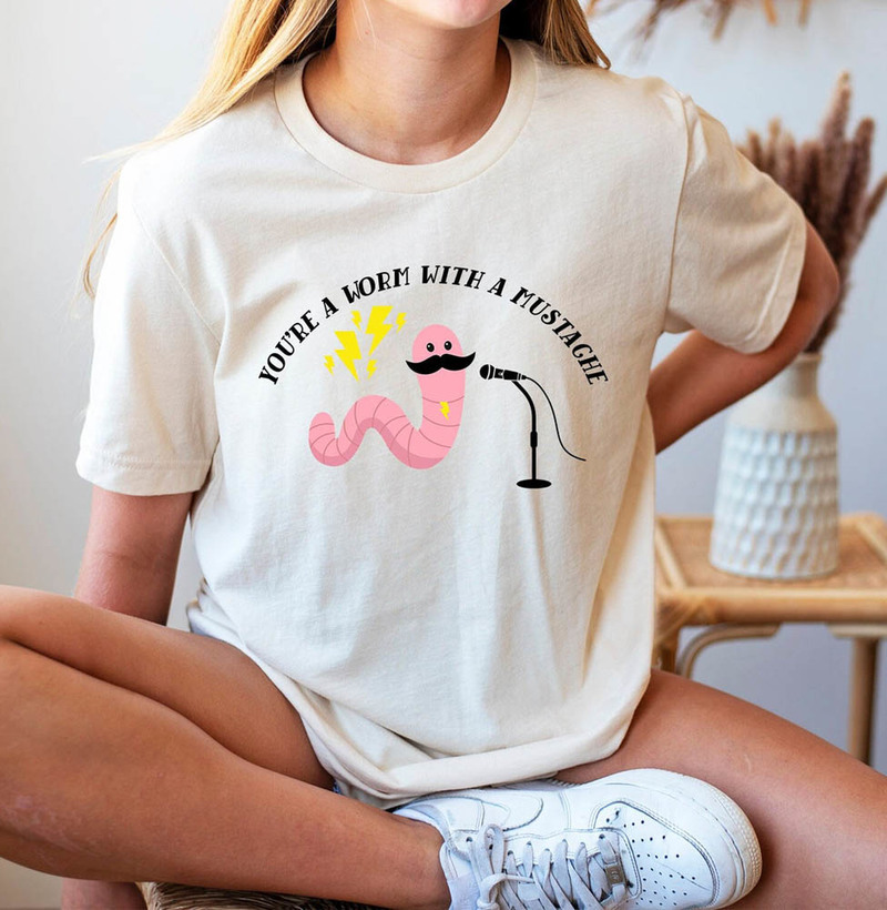 Worm With A Mustache Shirt, Team Ariana Send It To Darrell Unisex Hoodie Tee Tops