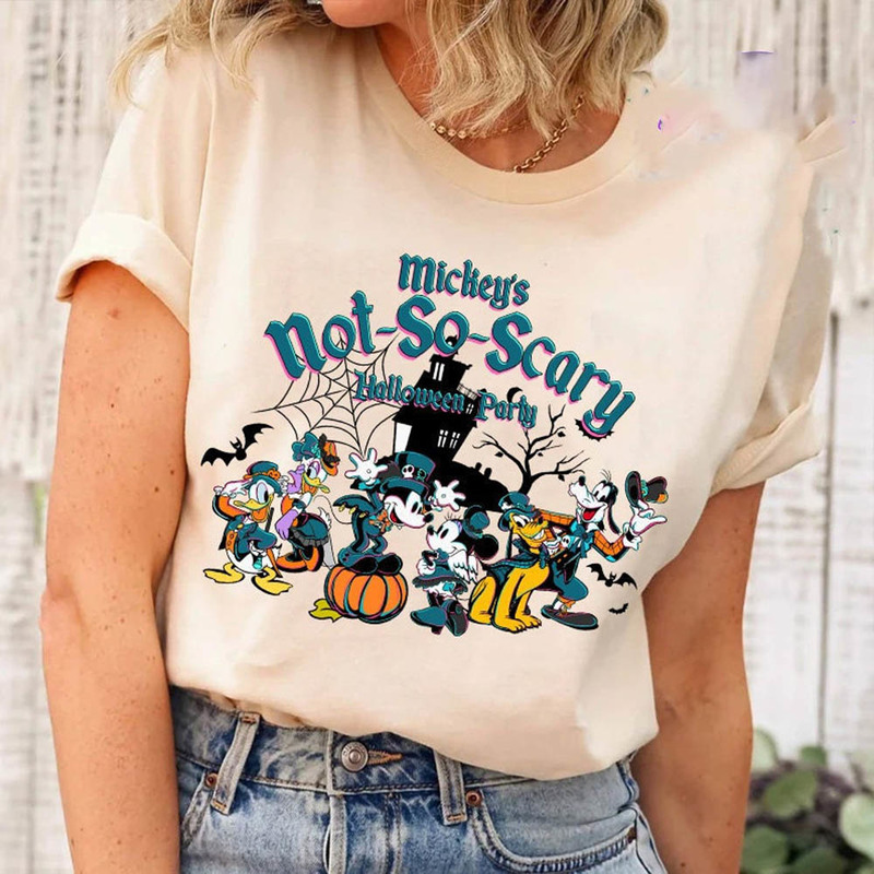 Mickey's Not So Scary Halloween Shirt, Disney Family Halloween Tee Tops Unisex Hoodie
