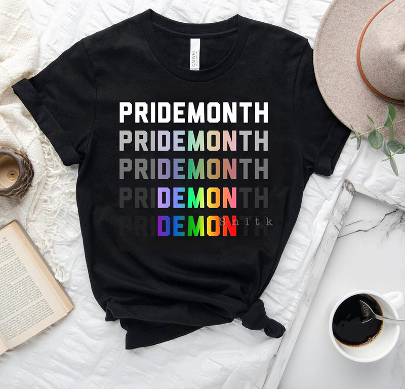 Pride Month Demon Trendy Shirt, Lgbtq Rights Tee Tops Unisex T-Shirt