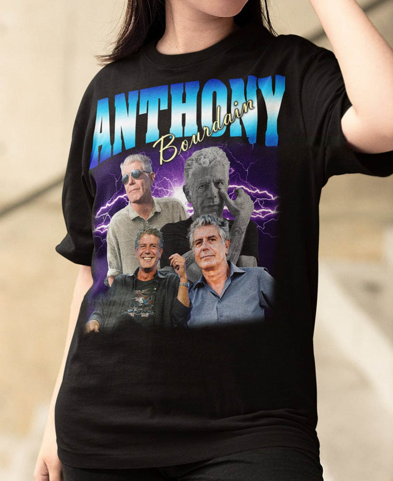 Anthony Bourdain Vintage Shirt, Best Selling Long Sleeve Crewneck For Him And Her