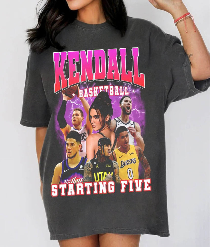 Vintage Kendall Starting Five Shirt, Unique Kendall Jenner Team T Shirt Tank Top