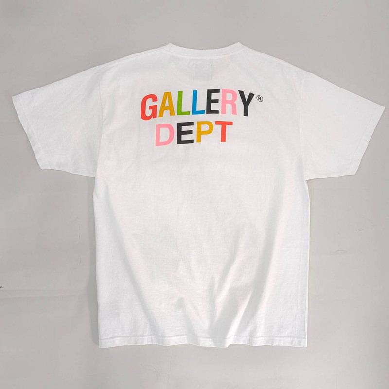 Gallery Dept Vintage Shirt, Rainbow Logo Unisex T-Shirt Short Sleeve