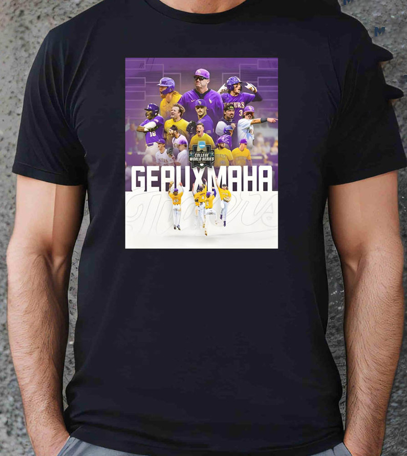 Lsu Geauxmaha Trendy Shirt, Funny Baseball Short Sleeve Unisex T-Shirt